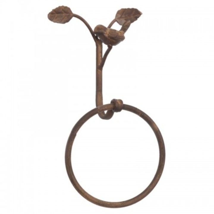 Suport de prosoape cu inel Vintage Bird 16 x 9 x 16 cm, Yankee Land