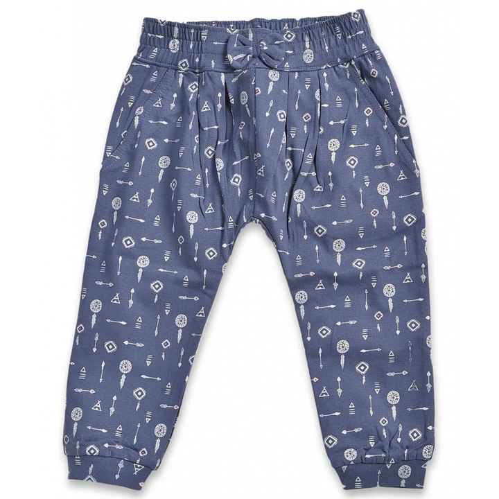 Blue Seven kék, mintás lány nadrág – 62