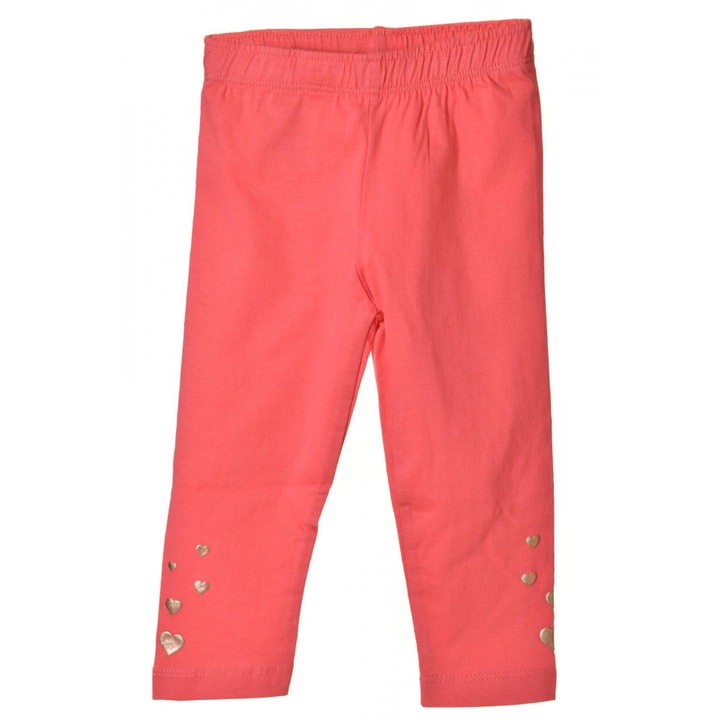 Knot So Bad korall, szívecskés kislány leggings