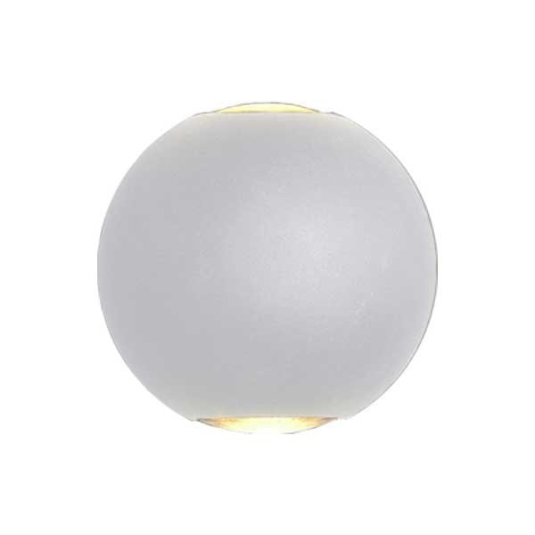 Aplica LED Perete, Optonica, 6W(44W), 110 mm, IP54, Rotund, Lumina Naturala, Gri