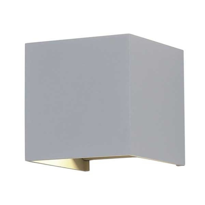 LED стенна лампа, Optonica, 12W(88W), 1320lm, Топла светлина, Сив