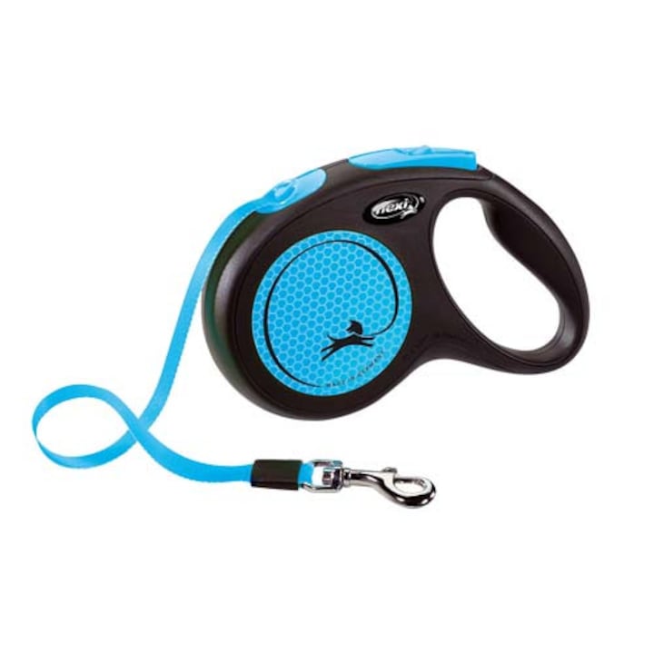 Flexi New Neon M szalag 5m kék 25 kg-ig