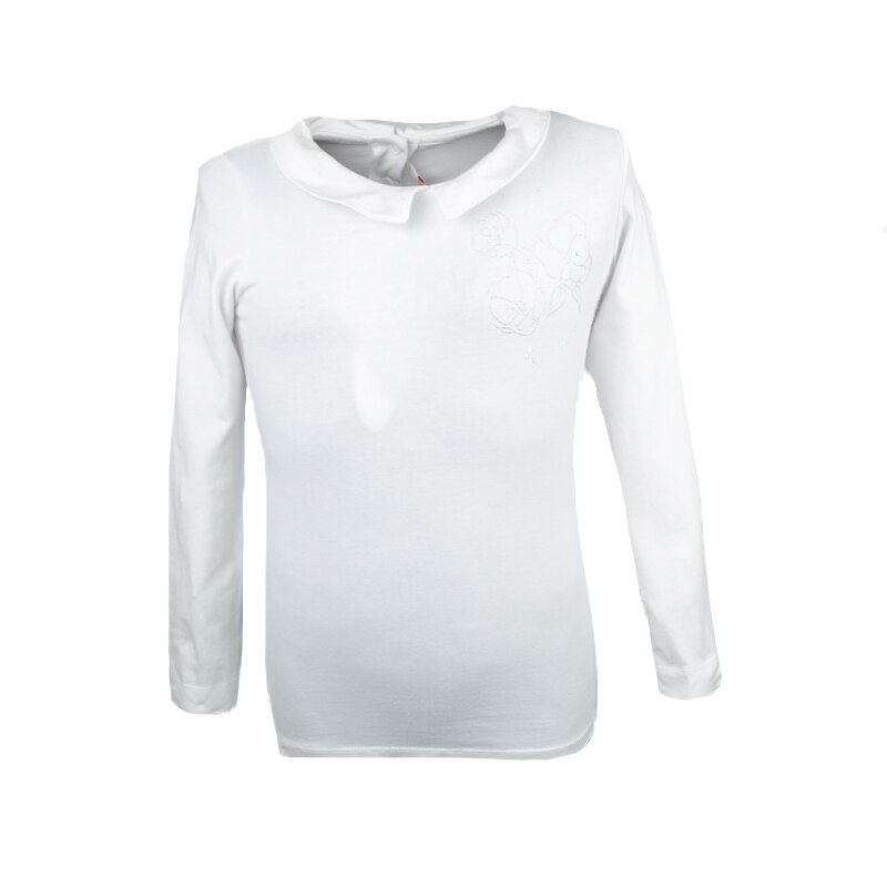 Bluza eleganta cu maneca lunga pentru fete Atut 6526, Alb, 116