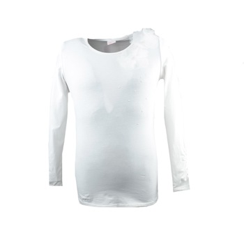 Bluza eleganta cu maneca lunga pentru fete Atut 6151, Alb, 128 Bluza eleganta cu maneca lunga pentru fete Atut 6151, Alb, 128