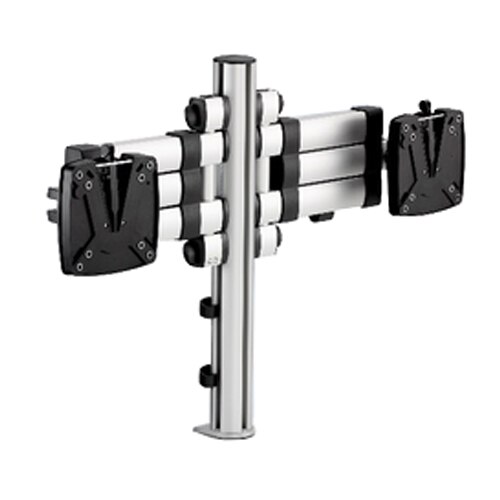 Suport Novus TSS argintiu telescopic pentru 2 monitoare