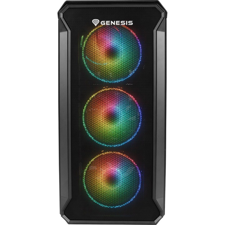 Компютърна кутия Genesis Irid 503 ARGB Micro Tower, Черен