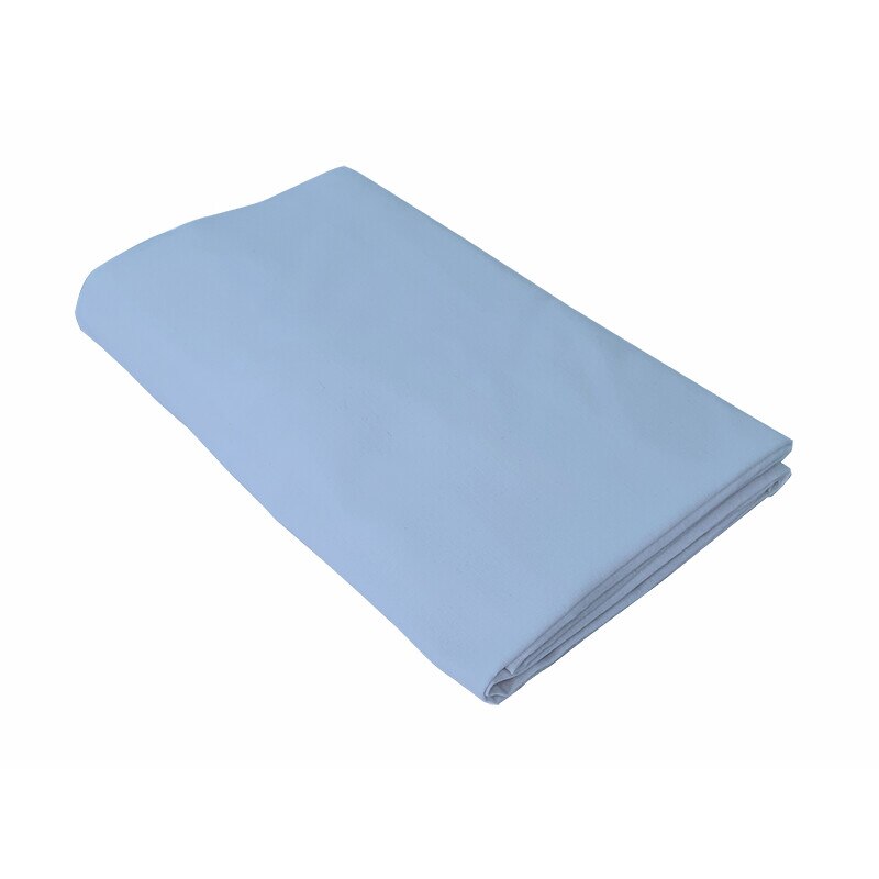 Cearceaf albastru, Kidsdecor, cu elastic, patut bebelus 52x95 cm