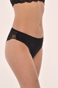 Chiloti bikini dama Rossoporpora DR210, Bumbac/Elastan, Negru, M, Negru Chiloti bikini dama Rossoporpora DR210, Bumbac/Elastan, Negru, M, Negru