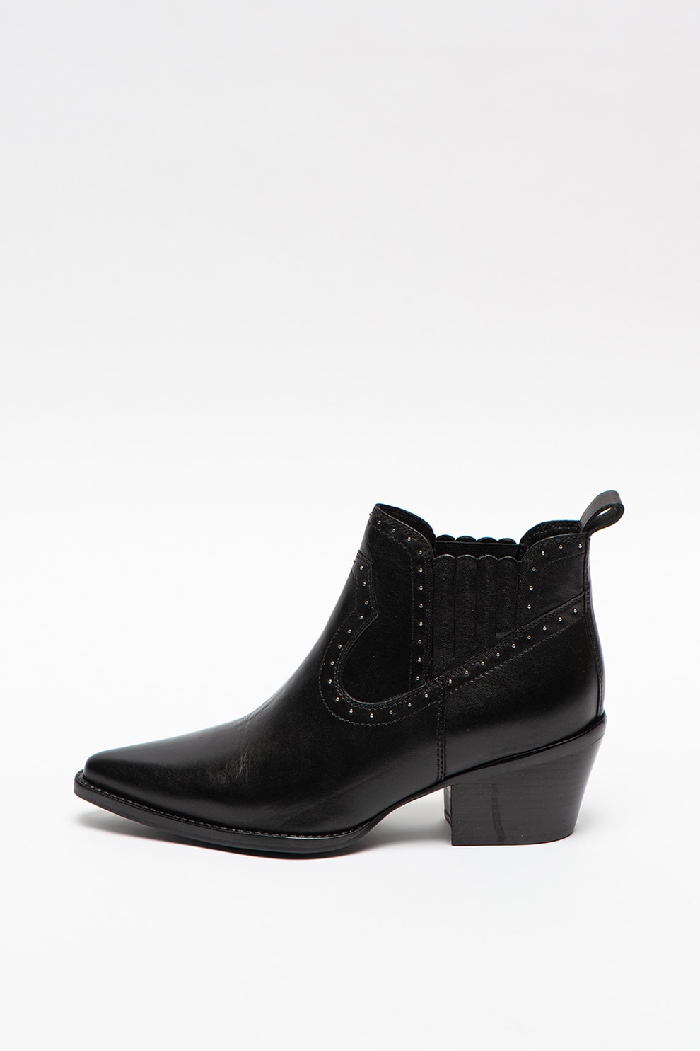 Bronx, Botine cowboy de piele Jukeson, Negru, 37