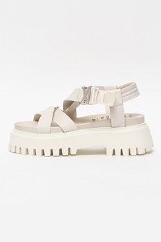 Bronx, Sandale flatform de piele Groovy Bronx, Sandale flatform de piele Groovy