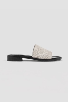 Bronx, Papuci de piele cu model matlasat New-Thrill Bronx, Papuci de piele cu model matlasat New-Thrill