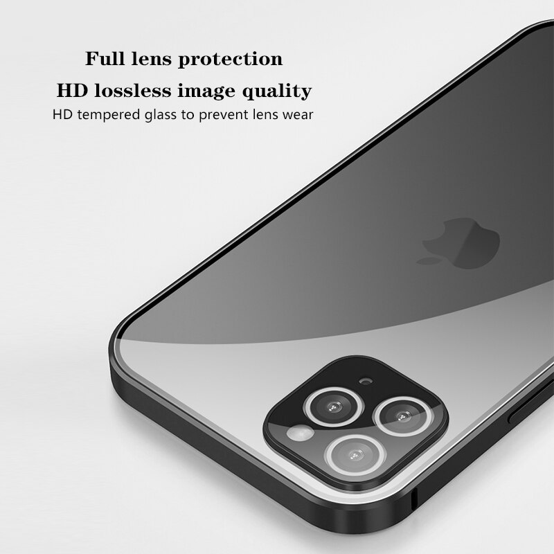 Калъф GOTECH, За iPhone 12 Mini, Предпазен, Магнитна метална рамка ...