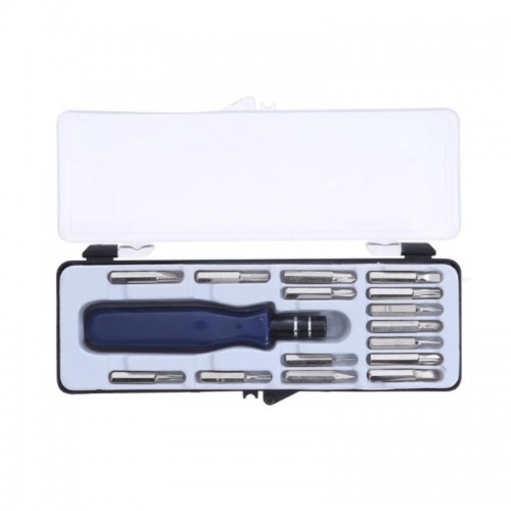 16 az 1-ben mágneses, cserélhető bites, csavarhúzó készlet