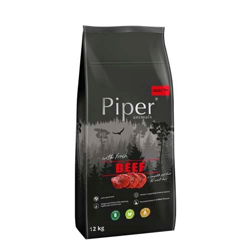 Hrana uscata caini, Piper, Carne de vita, Caini adulti, 12 kg