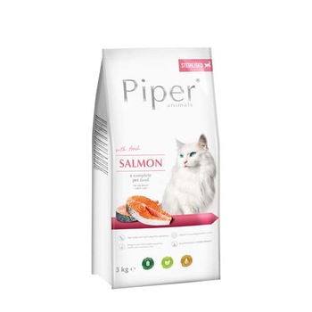 Hrana uscata pisici, Piper, Somon, pentru pisici adulte sterilizate, 3 kg Hrana uscata pisici, Piper, Somon, pentru pisici adulte sterilizate, 3 kg