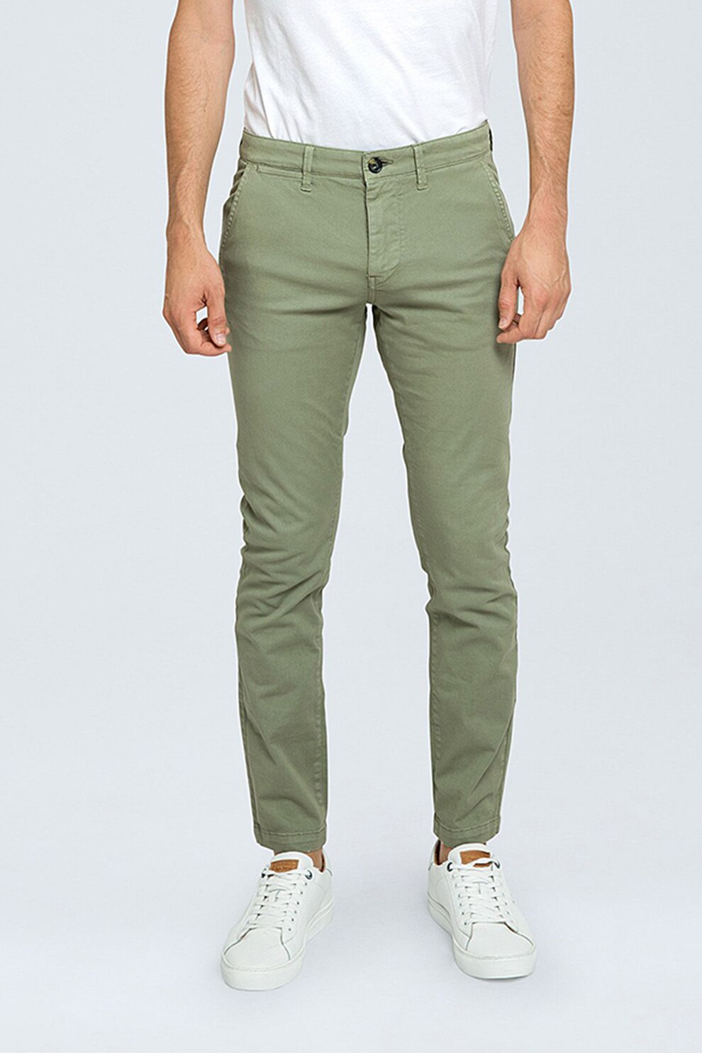 Pepe Jeans London, Pantaloni chino Sloane, Verde sparanghel