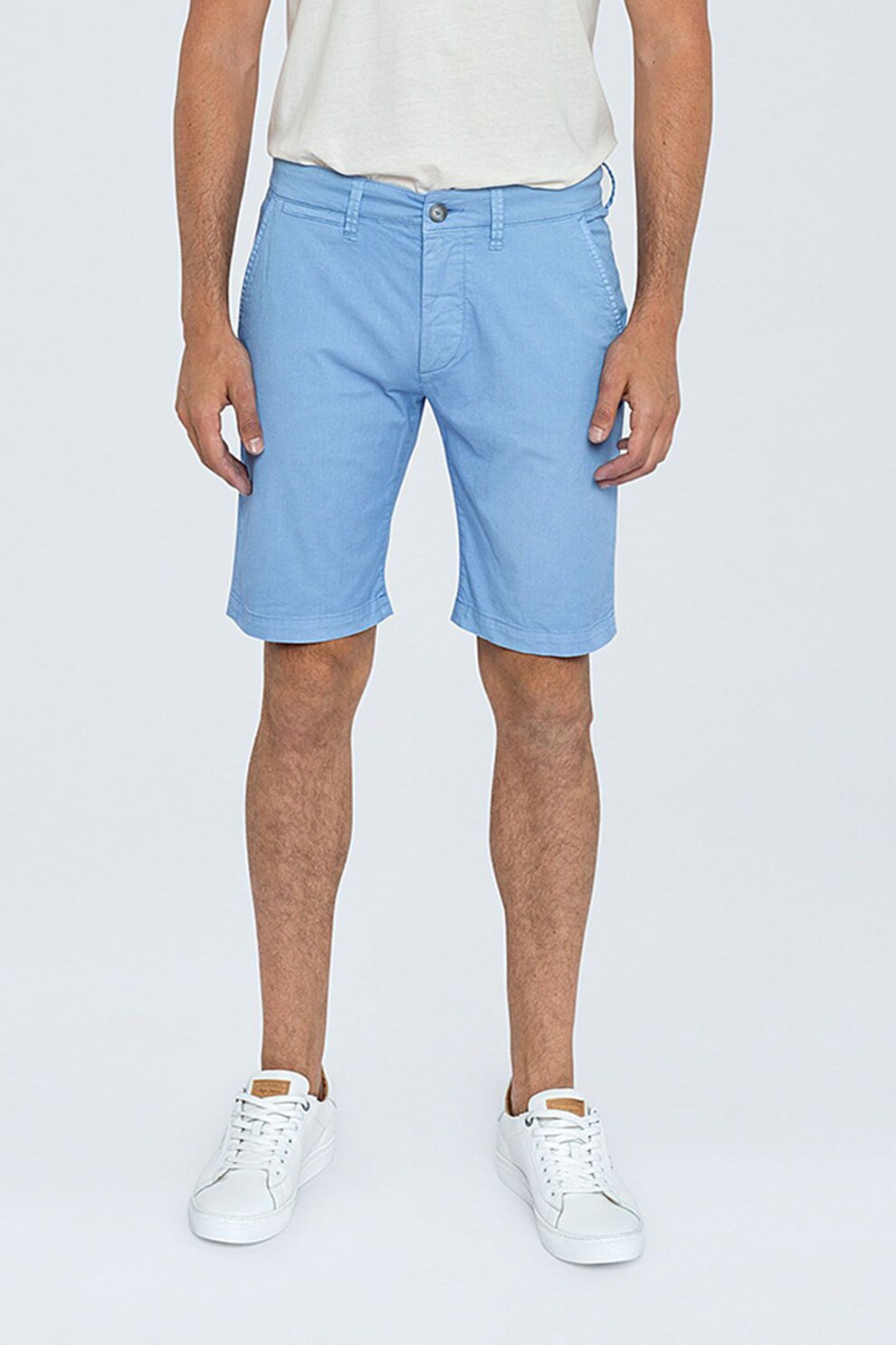 Pepe Jeans London, Bermude chino, Albastru lavanda