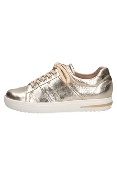 Caprice, Pantofi sport de piele cu aspect metalizat Caprice, Pantofi sport de piele cu aspect metalizat