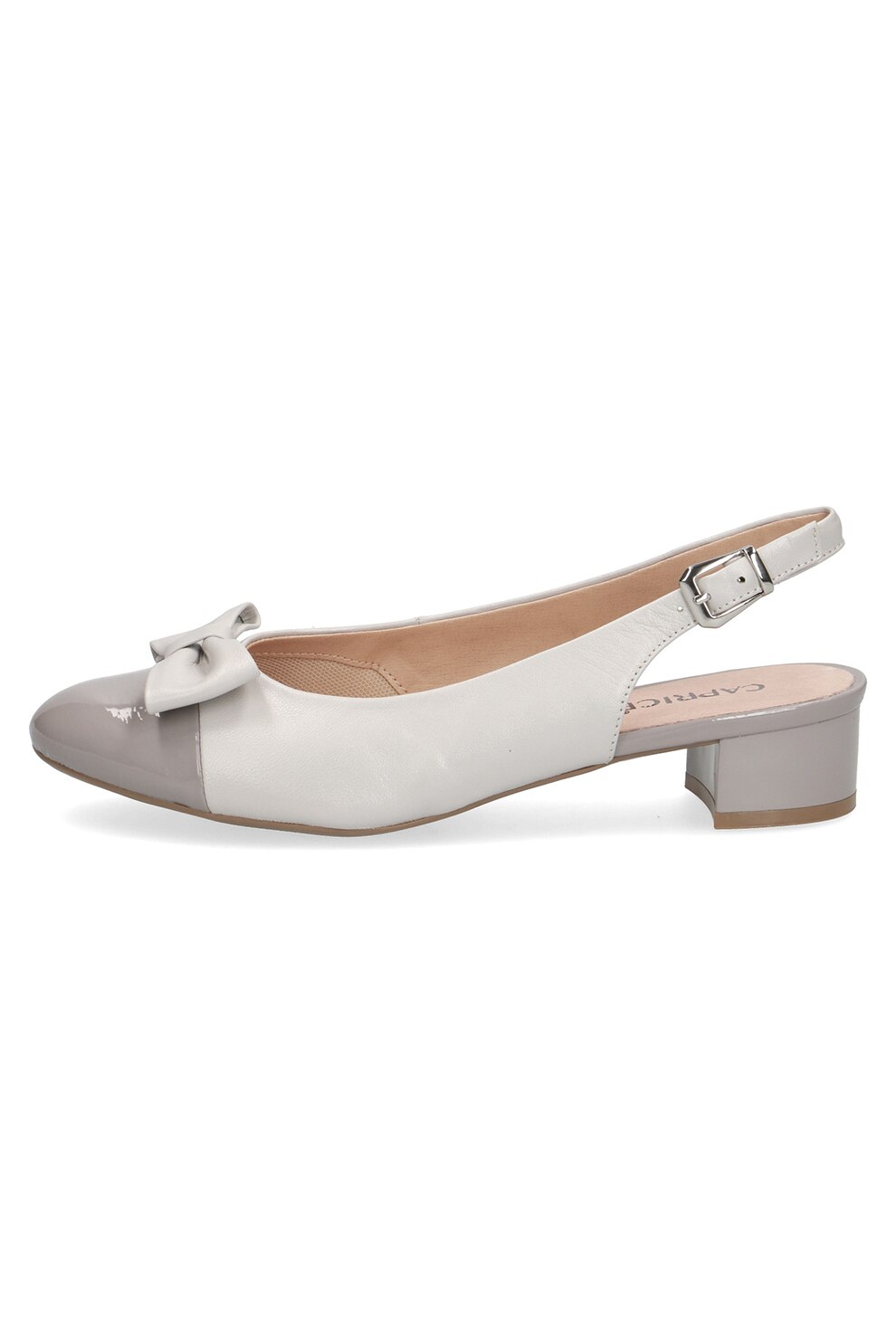 Caprice, Pantofi slingback de piele si piele ecologica