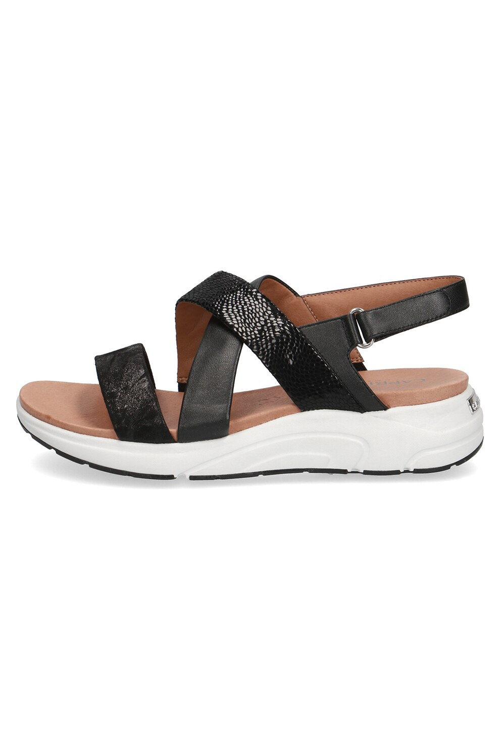 Caprice, Sandale de piele cu talpa wedge