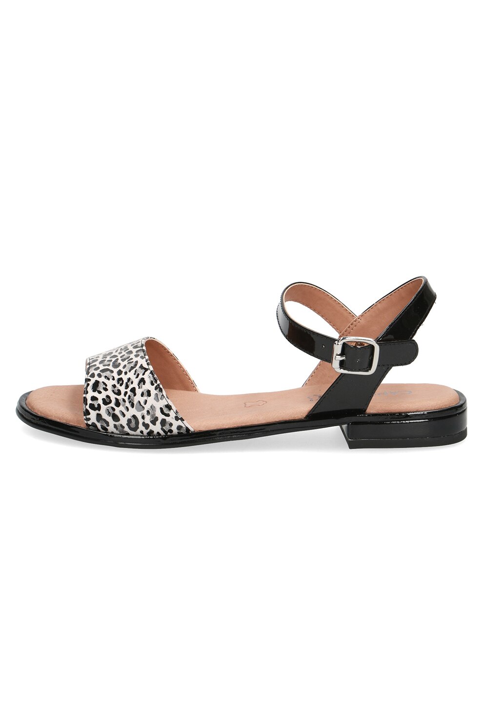 Caprice, Sandale de piele cu animal print