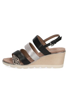 Caprice, Sandale wedge de piele Caprice, Sandale wedge de piele