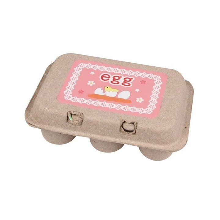 Set 7 piese, SmartBaby, Oua/cofrag, Lemn, Multicolor