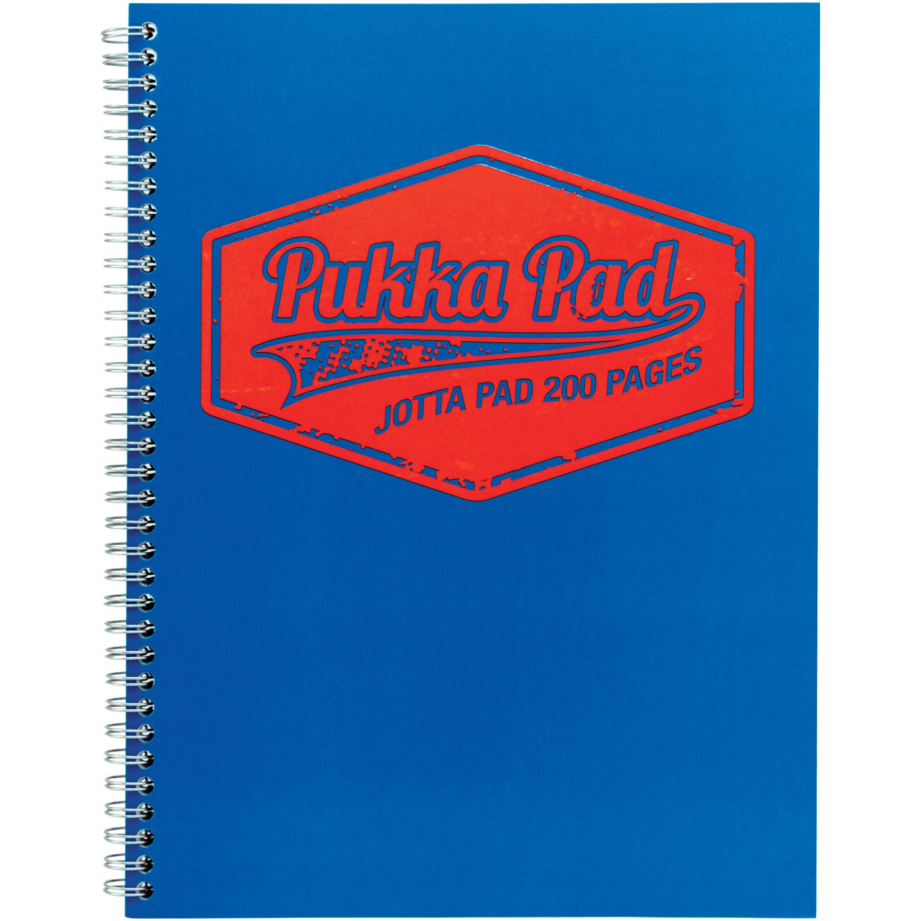 Caiet cu spirala Pukka Jotta neon A4 dictando albastru