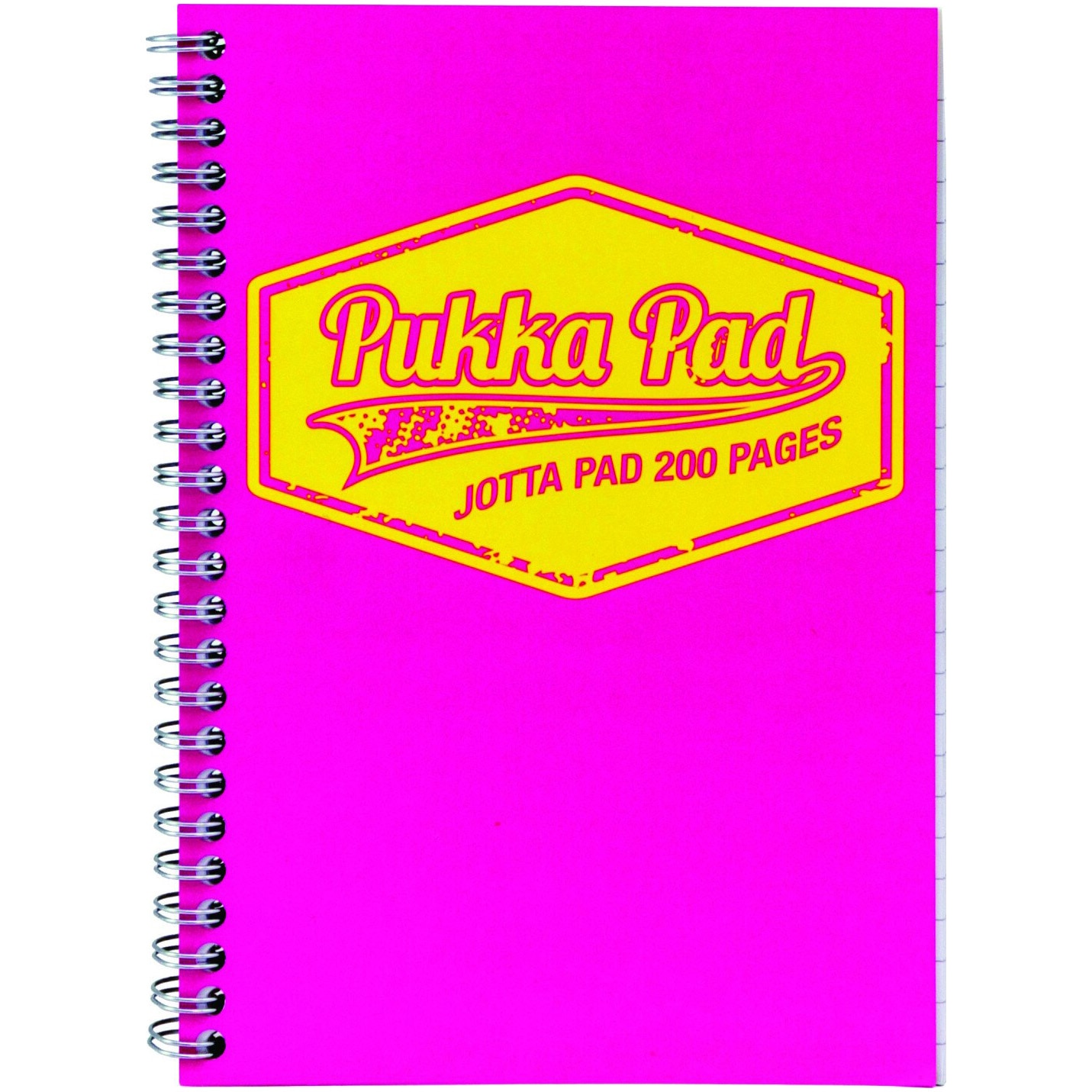 Caiet cu spirala Pukka Jotta neon A5 dictando roz