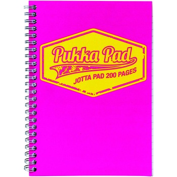 Caiet cu spirala Pukka Jotta neon A5 dictando roz Caiet cu spirala Pukka Jotta neon A5 dictando roz