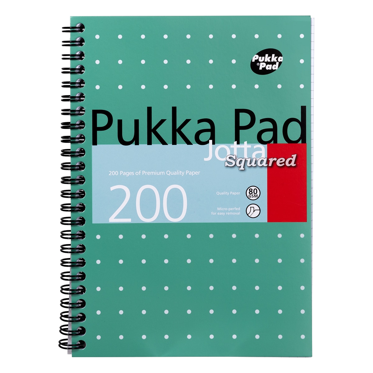 Set 3 caiete cu spirala Pukka metallic Jotta matematica A5