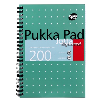 Set 3 caiete cu spirala Pukka metallic Jotta matematica A5 Set 3 caiete cu spirala Pukka metallic Jotta matematica A5