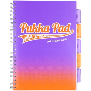 Caiet cu spirala si separatoare Pukka Project Book Fusion A4 albastru Caiet cu spirala si separatoare Pukka Project Book Fusion A4 albastru