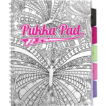 Caiet cu spirala si separatoare Pukka, A4, Pad, Project Book ColourIn dictando Caiet cu spirala si separatoare Pukka, A4, Pad, Project Book ColourIn dictando