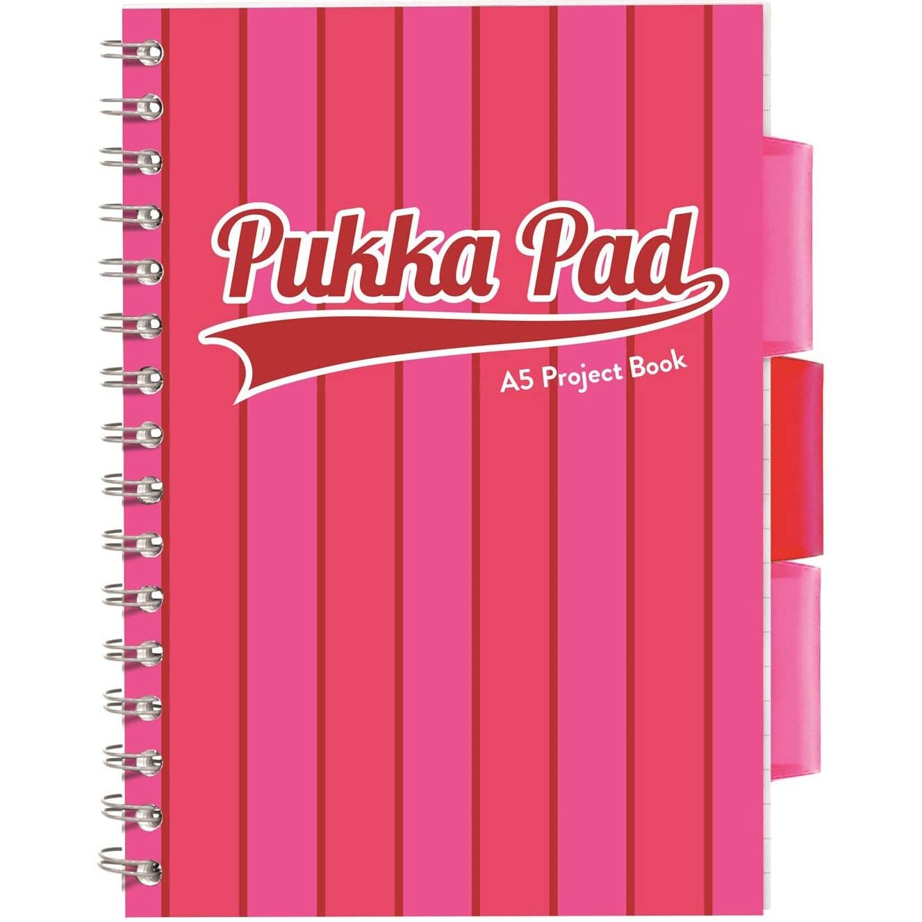 Caiet cu spirala si separatoare Pukka Project Book Vogue matematica A5 roz