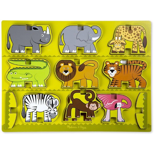 Puzzle Melissa & Doug in Relief Animale de la Zoo