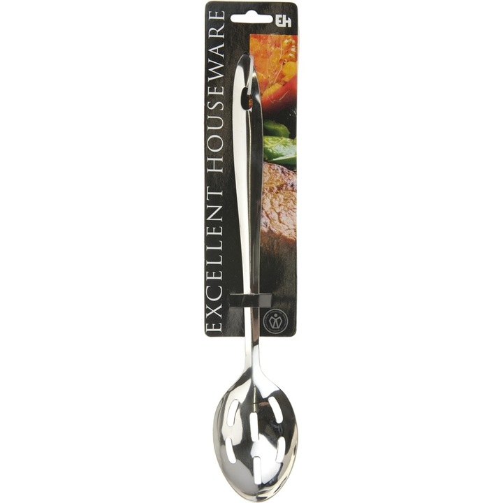Lingura perforata Excellent, Inox, 32 cm