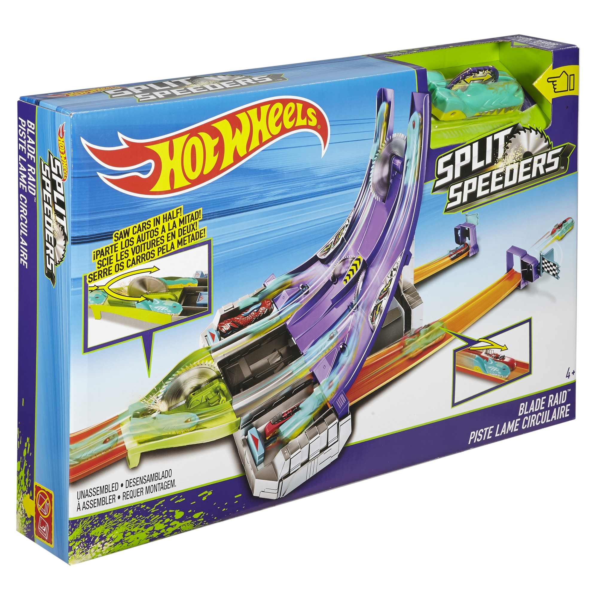 Set Hot Wheels, Atacul Lamei Trackset, Masina Divizibila