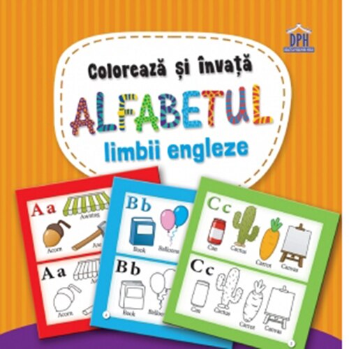 Coloreaza si invata alfabetul limbii engleze