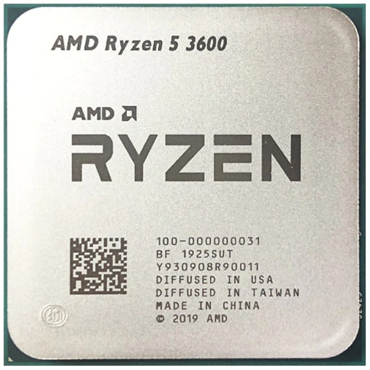 Процесор AMD Ryzen 5 3600 (3.6GHz) TRAY, 3.60 GHz, L2: 3MB, Socket AM4