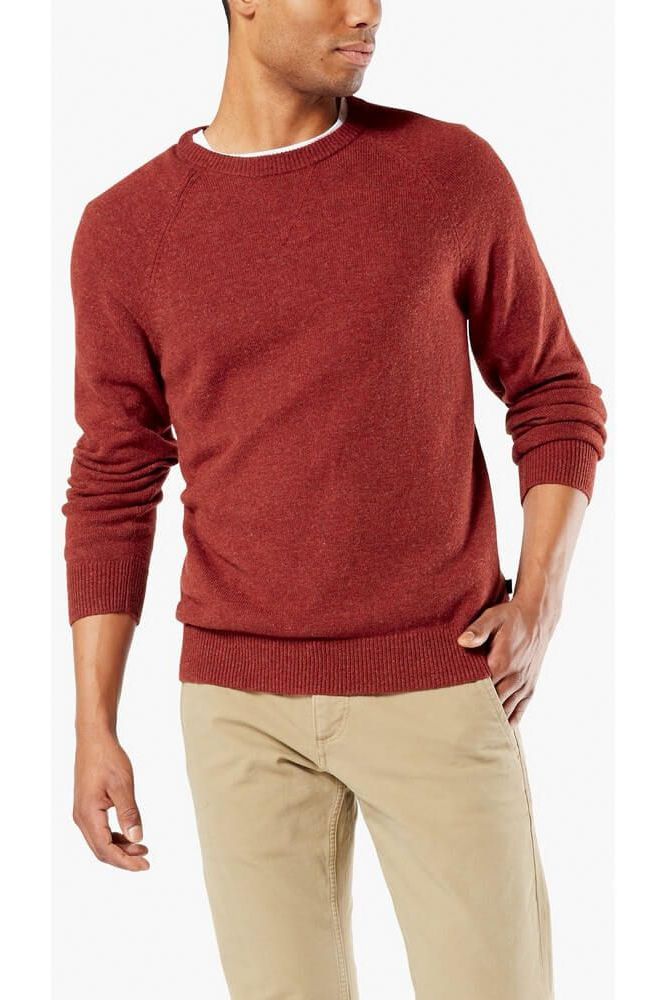 Pulover pentru barbati, Dockers Alpha Whistlepatch Crew, Rosu