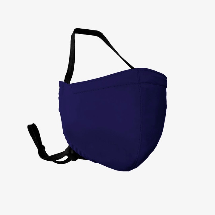 Be Happy Gyermekszájmaszk, 3 Rétegű, Mosható, Vasalható, Fertőtleníthető, Állítható Pánttal, Indigó