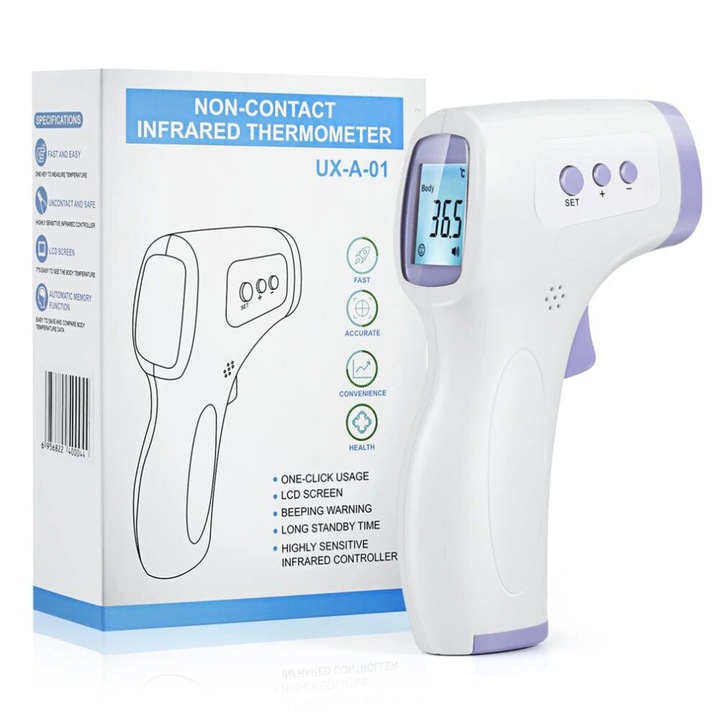 Digitális infravörös lázmérő - érintésmentes hőmérséklet mérés, hőmérő babáknak is
