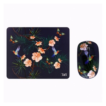 Set mouse si mousepad TnB, Model Amazonia 2, Wireless, 800/1200/1600 DPI, Multicolor Set mouse si mousepad TnB, Model Amazonia 2, Wireless, 800/1200/1600 DPI, Multicolor