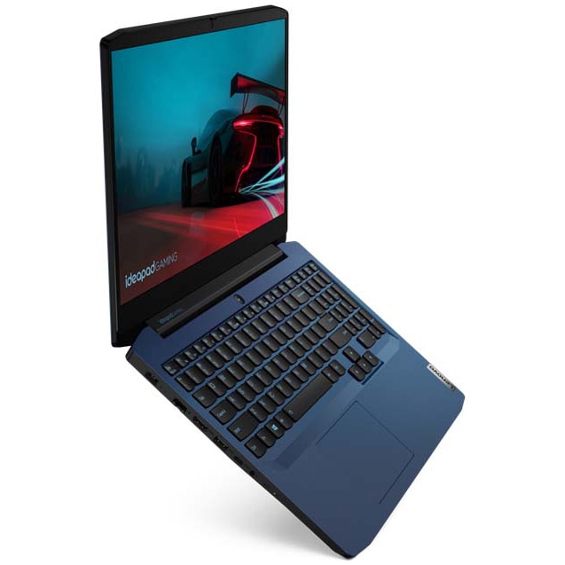Laptop Gaming Lenovo IdeaPad 3 15ARH05 cu procesor AMD Ryzen 7 4800H pana la 4.20 GHz, 15.6", Full HD, IPS, 8GB, 512GB SSD, NVIDIA GeForce GTX 1650 Ti 4GB, Free DOS, Chameleon Blue