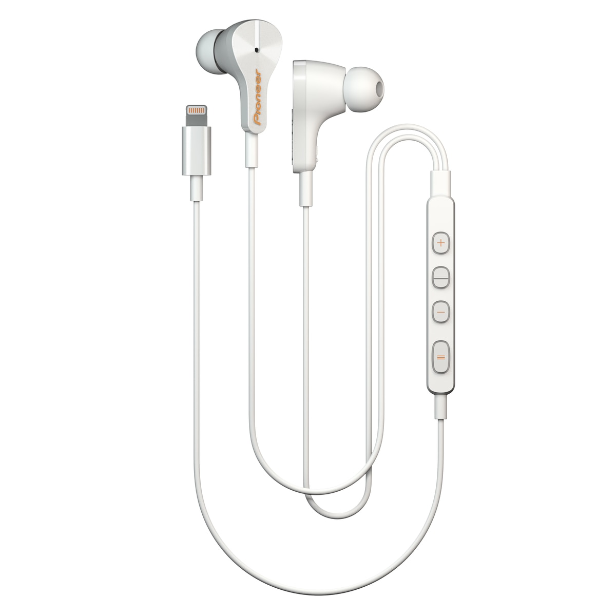 Casti telefon, Pioneer, Lightning, Alb