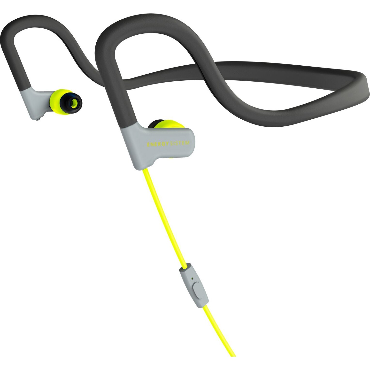 Casti Audio In Ear Energy Sistem Sport, , cu fir, 2 Mic, Galben