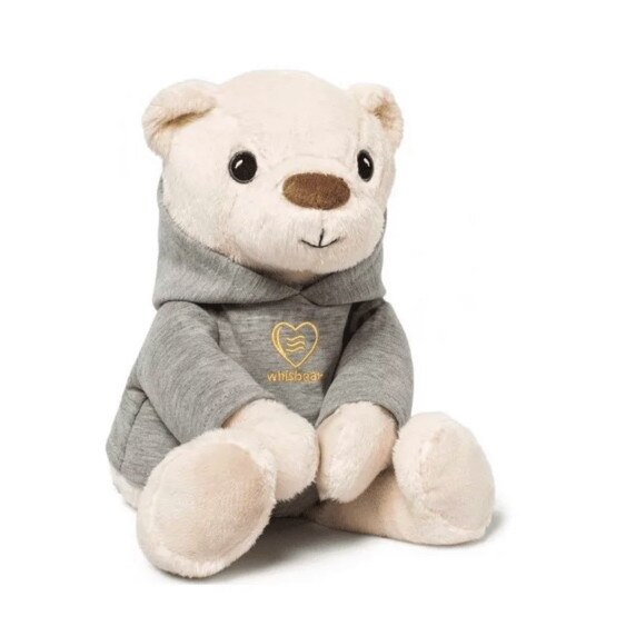 Ursulet cu sensor de plans CRYsensorde Whisbear teddy boy, crem