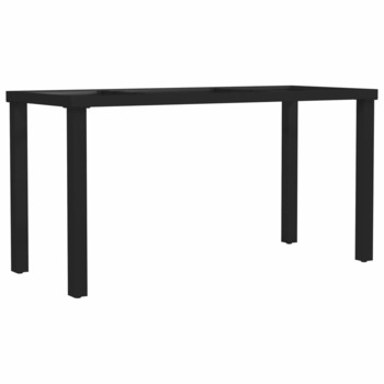 Set picioare de masa cu cadru in forma I, vidaXL, Otel, 140 x 60 x 72 cm, Negru Set picioare de masa cu cadru in forma I, vidaXL, Otel, 140 x 60 x 72 cm, Negru