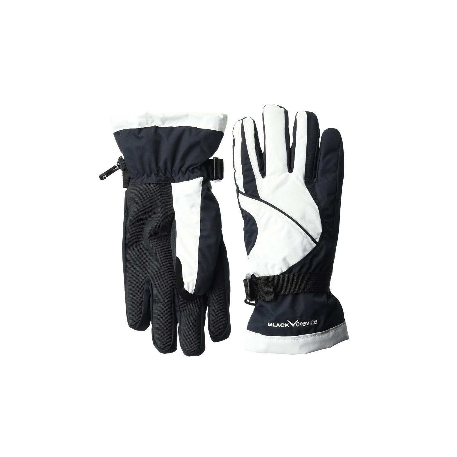 Manusi de ski, Black Crevice, BCR121280 Negru/Alb, XL